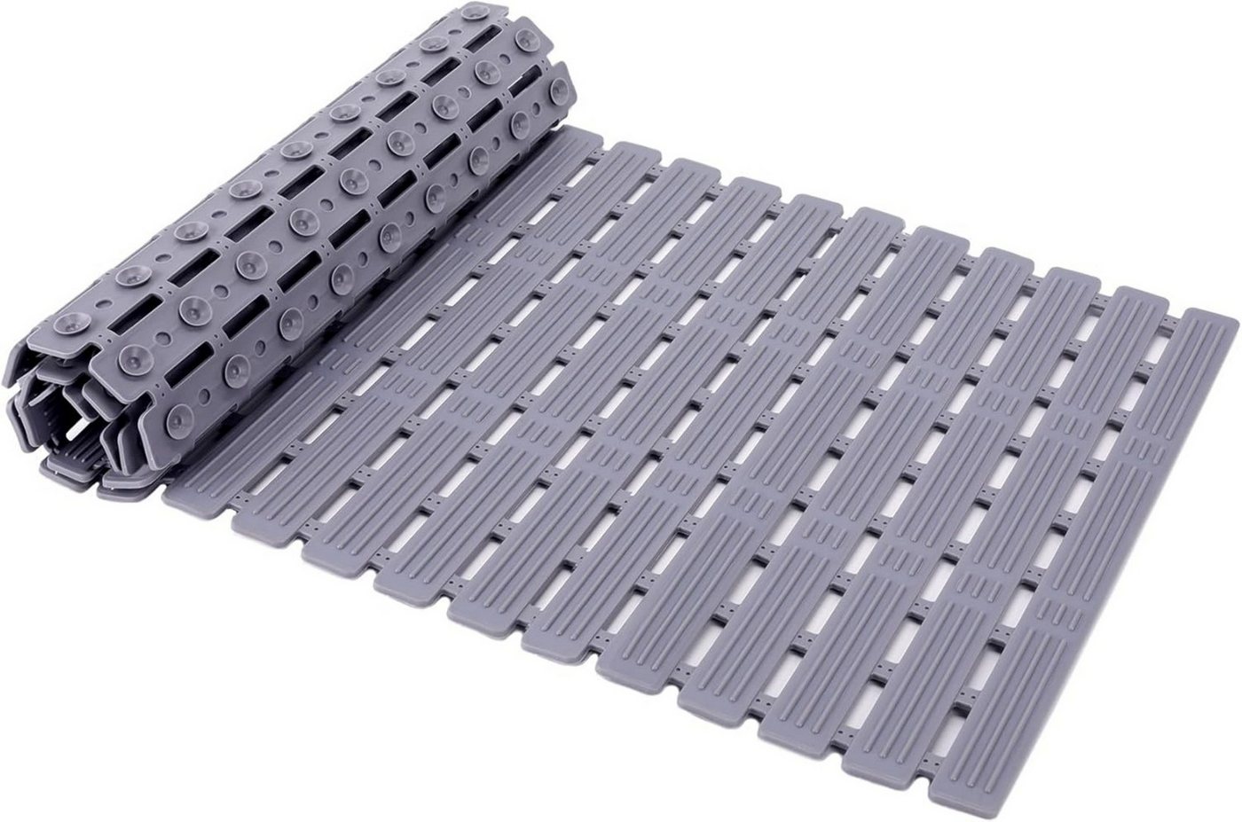 Forrlite Badematte Badewannenmatte rutschfest 90x40cm- mit Saugnäpfen und Drainlöchern von Forrlite