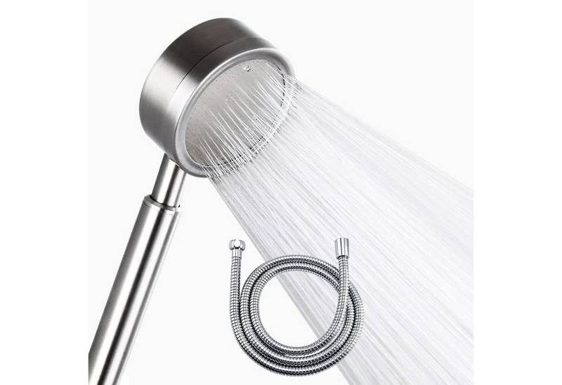 Forrlite Handbrause Duschkopf mit Schlauch 1,5m, Duschbrause Hochdruck Dusche, (Hochdruck Dusche Sparduschkopf aus Edelstahl Universal Brausekopf Wassersparend Anschlussgewinde G), Duschbrause mit Brauseschlauch für Duschen von Forrlite