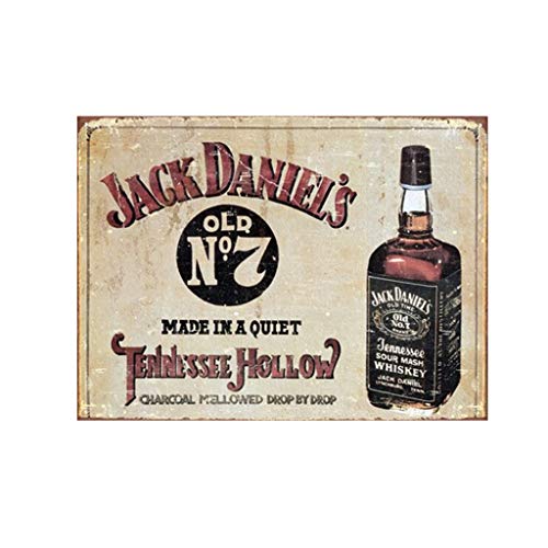 Forry Jack Daniels Old No 7 Metall Poster Retro Blechschilder Vintage Schild Zum Cafe Bar Garage Wohnzimmer Schlafzimmer von Forry