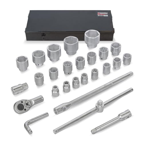 FORCEKRAFT 26-teiliges werkzeugset mit Ratsche, Stecknüssen und Verlängerungen, ideal für Werkstatt, Garage oder Heimwerker, perfekt als kompaktes tool set FORCEKRAFT 26-teiliges werkzeugset mit Ratsche, Stecknüssen und Verlängerungen, ideal für Werkstatt, Garage oder Heimwerker, perfekt als kompaktes tool set von ForsagePol