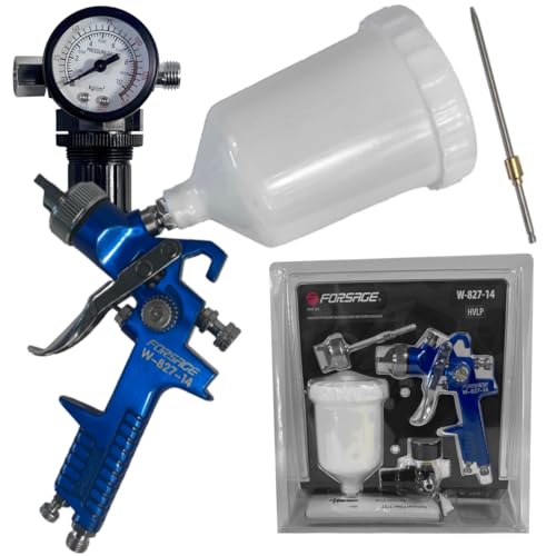Farbspritzpistole mit 1,4 mm Düse und Druckregler, inkl. zusätzlicher 1,7 mm Düse von ForsagePol