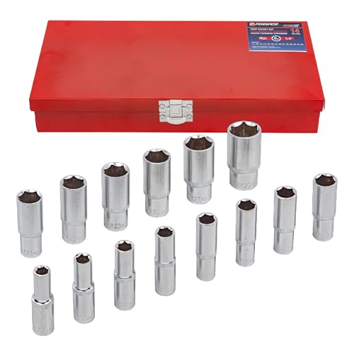 FORSAGE 14-teiliges werkzeugset 1/2 Zoll tief, Sechskant-Steckschlüsselset im robusten Koffer, ideal für Auto, Heimwerker und Werkstatt, praktisches tool set für Reparatur und Wartung FORSAGE 14-teiliges werkzeugset 1/2 Zoll tief, Sechskant-Steckschlüsselset im robusten Koffer, ideal für Auto, Heimwerker und Werkstatt, praktisches tool set für Reparatur und Wartung von ForsagePol