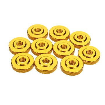 Forspero M6An2 10Pcs M6 Rändelmutter Mit Kragenschraube Distanzscheibe Aluminiumlegierung Mehrfarbig - Gold Forspero M6An2 10Pcs M6 Rändelmutter Mit Kragenschraube Distanzscheibe Aluminiumlegierung Mehrfarbig - Gold von Forspero