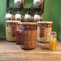 Auf Lager Utensilienhalter-Korb Out West Utensilienhalter Küchenkorb Heimdekor-Korb Muttertagsgeschenk Handgefertigtes Geschenk Für Mutter/Oma von LostArtHomestead