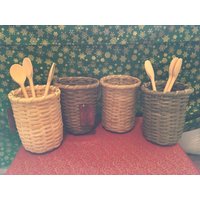 Auf Lager Utensilienhalter Korb Spektakuläre Küchenkorb Wohnkultur Geburtstagsgeschenk Handgemachtes Geschenk Für Mutter/Oma von LostArtHomestead
