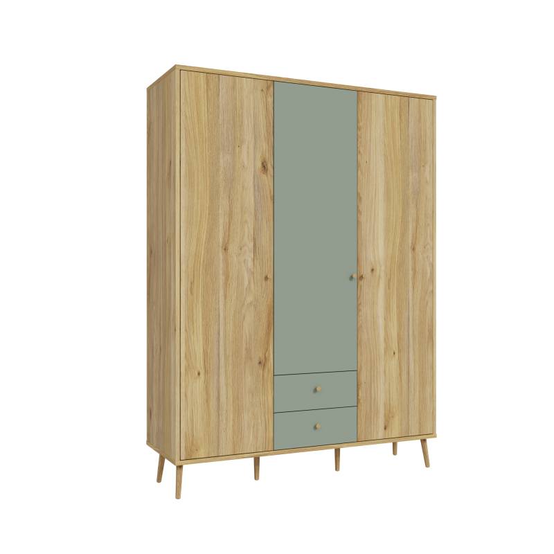 Forte Fabryki Mebli Kleiderschrank WHENUA in Mauvella Oak/Sage von Forte Fabryki Mebli