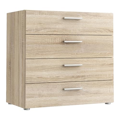 FORTE Brooklyn Kommode 70 80, Moderne Kommode mit 4 Schubladen, Sideboard, Wohnzimmerkommode, Holzwerkstoff, Sonoma Eiche Holzdekor, 75 cm breit x 71,4 cm hoch x 41 cm tief FORTE Brooklyn Kommode 70 80, Moderne Kommode mit 4 Schubladen, Sideboard, Wohnzimmerkommode, Holzwerkstoff, Sonoma Eiche Holzdekor, 75 cm breit x 71,4 cm hoch x 41 cm tief von Forte