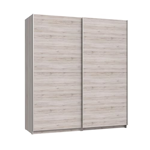 FORTE WINNER Schwebetürenschrank mit 2 Türen, Holzwerkstoff, Sandeiche, BxHxT: 170,3 x 190,5 x 61,2 cm von Forte