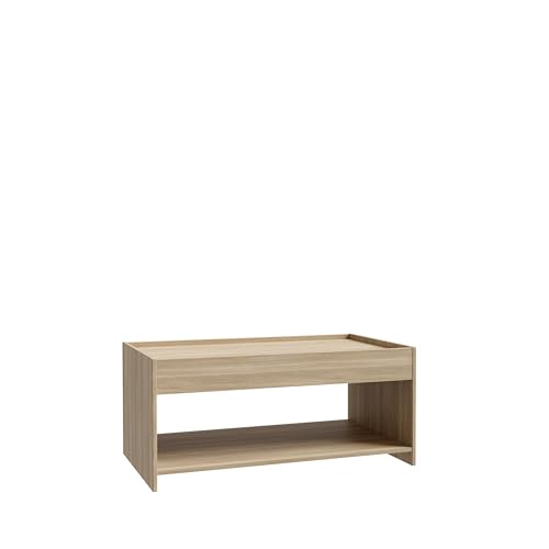 Forte Möbel ULEZZA Couchtisch, Holzwerkstoff, Icon Eiche, B x H x T: 100 x 45,5 x 60 cm von Forte Möbel