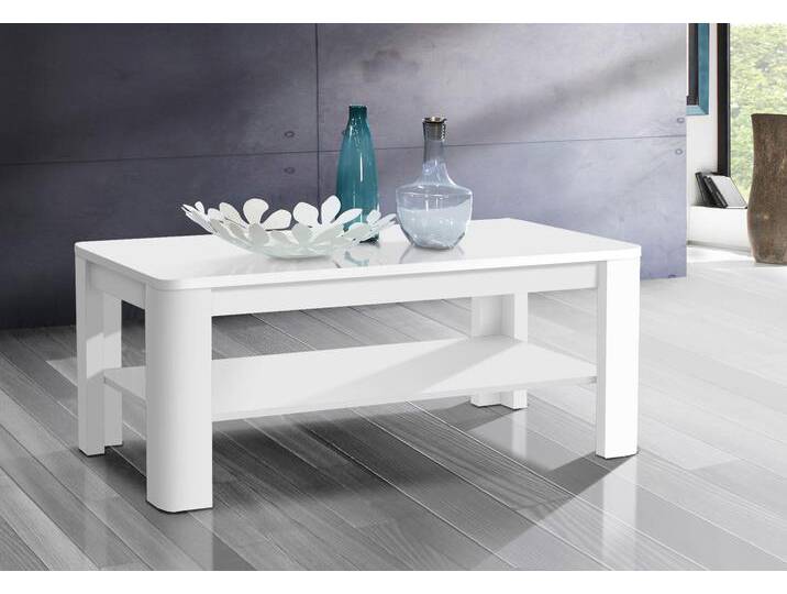 Couchtisch FORTE, weiß (korpus weiß, front weiß hochglanz), Tische, Breite 110 cm von Forte