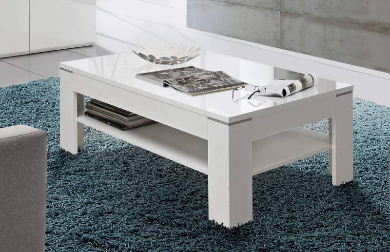 Couchtisch SNOW 120 x 75 cm Optik Weiß matt von Forte von Forte