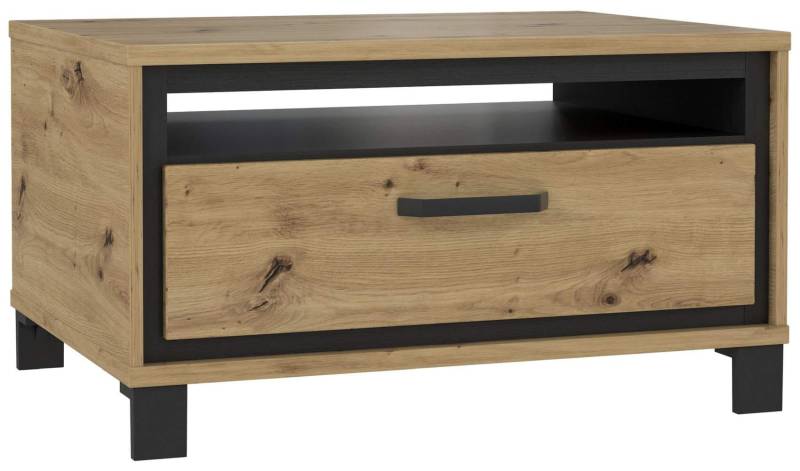 Couchtisch TRONDHEIM mit Schublade Artisan Eiche / Schwarzeiche Optik von Forte