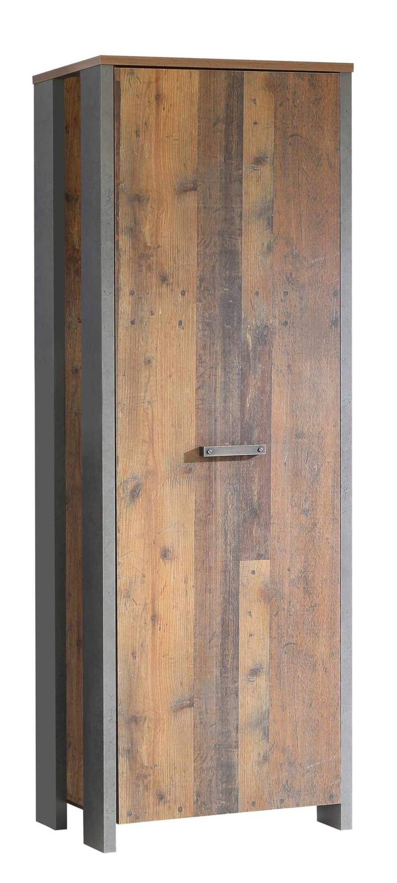Dielenschrank CLIF 1-trg. Optik: Old Wood Vintage von Forte von Forte