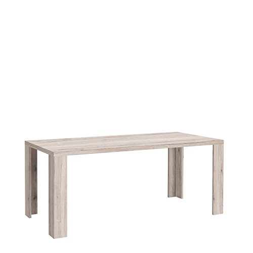 FORTE Calpe Esstisch, Holzwerkstoff, Sandeiche, 180 x 90 x 76 cm von Forte