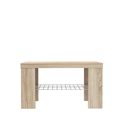 FORTE Calpe Sitzbank, Holzwerkstoff, Sonoma Eiche , 69 x 34.79 x 38.9 cm von Forte