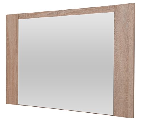 FORTE Calpe Spiegel, Holzwerkstoff, Sonoma Eiche , 99.3 x 1.8 x 66 cm von Forte