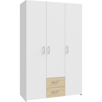 FORTE Drehtürenschrank "Econobox", Drehtürenschrank, zeitloses Design mit alufarbigen Griffen. von Forte