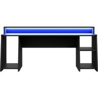 FORTE Gamingtisch "Tezaur", Schreibtisch mit RGB-Beleuchtung und Halterungen, Breite 200 cm von Forte
