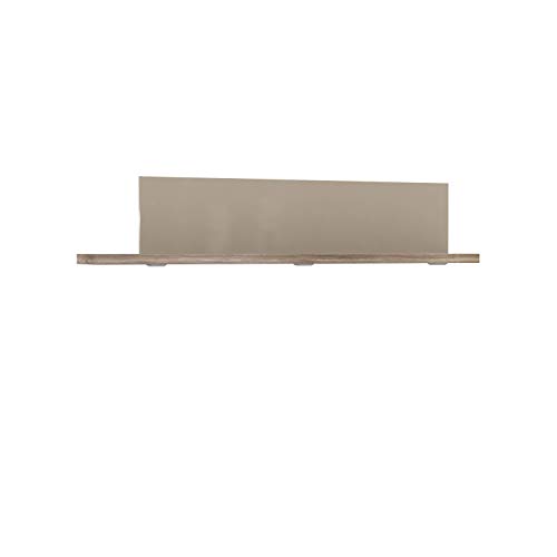 FORTE Genetic Wandpanel, Holzwerkstoff, Eiche Antik kombiniert mit Beige Glanz, 29 x 136 x 23 cm von Forte