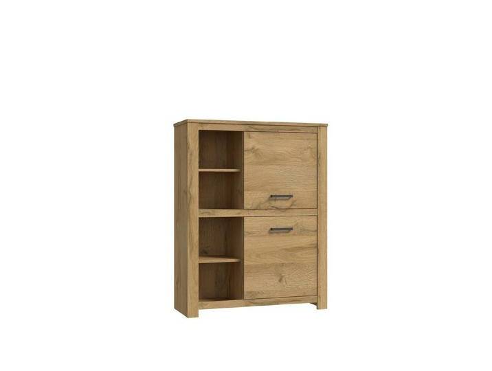 FORTE Highboard 2 Türen, Alteiche Dekor - 111,7x143,7x42,2cm (BxHxT) von Forte