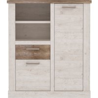 FORTE Highboard "Duro" Mehrzweckschrank mit Türen & Schublade, Landhausstil, Breite 109,8 cm FORTE Highboard "Duro" Mehrzweckschrank mit Türen & Schublade, Landhausstil, Breite 109,8 cm von Forte