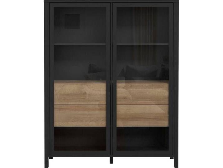 FORTE Highboard High Rock, Breite ca. 121 cm, schwarz von Forte
