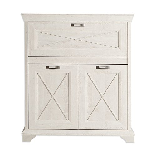 FORTE Kashmir Barkommode mit 2 Türen und 1 Klappe, Holzwerkstoff, Pinie weiß, B x T x T: 123 x 143,3 x 48,2 cm FORTE Kashmir Barkommode mit 2 Türen und 1 Klappe, Holzwerkstoff, Pinie weiß, B x T x T: 123 x 143,3 x 48,2 cm von Forte