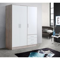 FORTE Kleiderschrank "Jupiter, Made in Europe, mit Schubladen", (Maße (T/H): 60/200 cm), Stauraum, 2 Breiten, 4 Farben, Schubladen, variable Einlegeböden von Forte
