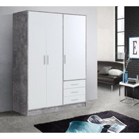 FORTE Kleiderschrank "Jupiter, Made in Europe, mit Schubladen", viel Stauraum, 2 Breiten und 4 Farben von Forte