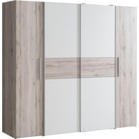 FORTE Kleiderschrank "Kalixtus, OTTOs Choice, TOPSELLER, Made in Europe" B/H/T ca. 200x190x60 cm, 2 Schiebetüren, 2 Drehtüren, 8 Einlegeböden, Kombination aus Dreh- und Schwebetüren, mehrere Farben von Forte