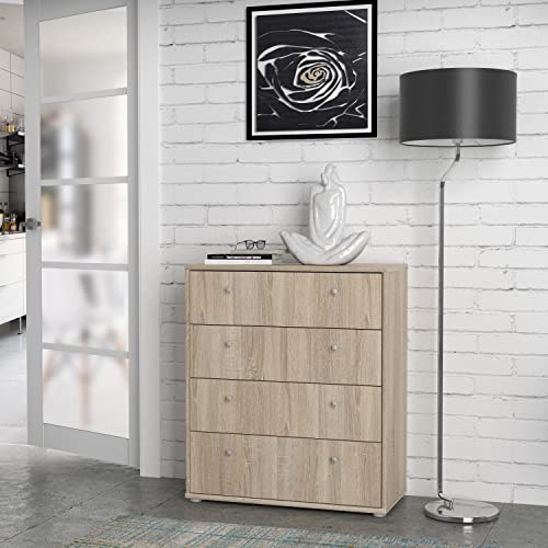 FORTE TEMPRA 2 Kommode mit 4 Schubladen, Holzwerkstoff, Sonoma Eiche Dekor, (B x H x T) 73,7 x 85,5 x 34,8 cm FORTE TEMPRA 2 Kommode mit 4 Schubladen, Holzwerkstoff, Sonoma Eiche Dekor, (B x H x T) 73,7 x 85,5 x 34,8 cm von Forte