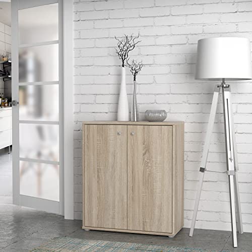 FORTE TEMPRA 2 Kommode mit 2 Türen, Holzwerkstoff, Sonoma Eiche Dekor, (B x H x T) 73,7 x 85,5 x 34,8 cm FORTE TEMPRA 2 Kommode mit 2 Türen, Holzwerkstoff, Sonoma Eiche Dekor, (B x H x T) 73,7 x 85,5 x 34,8 cm von Forte