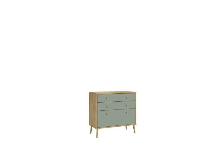 FORTE Kommode in Natural Eiche - 88,8x86,3x41,5cm (BxHxT) von Forte