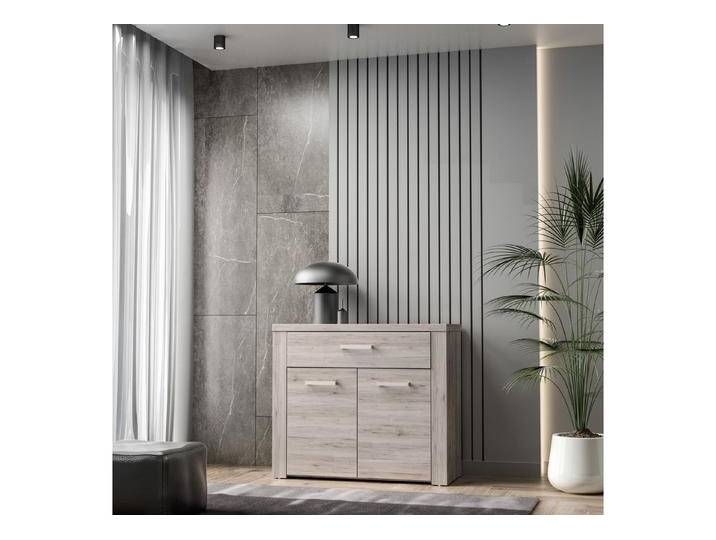 FORTE Kommode in beige,braun - 96,3x83,1x41,3cm (BxHxT), beige braun von Forte