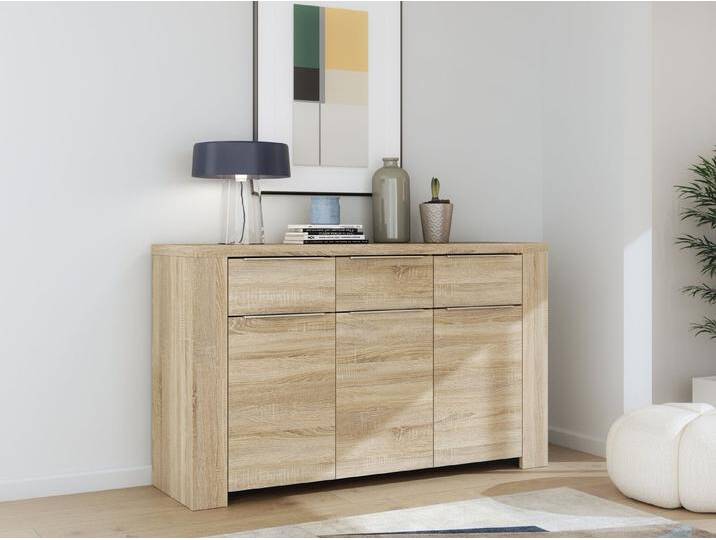 FORTE Kommode in beige - 143,8x86,6x41,3cm (BxHxT), beige von Forte