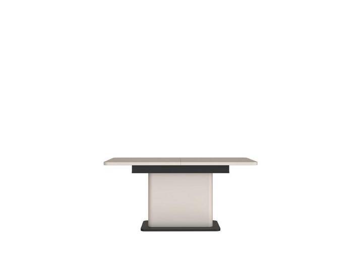 FORTE Kulissentisch (ausziehbar bis 200cm) in sand,schwarz - 160(200)x75,4x90cm (BxHxT), schwarz von Forte