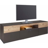 FORTE Lowboard "Como", TV-Board, LED Beleuchtung, Soft Close, Stauraum, 209,8/59,3/52 cm von Forte