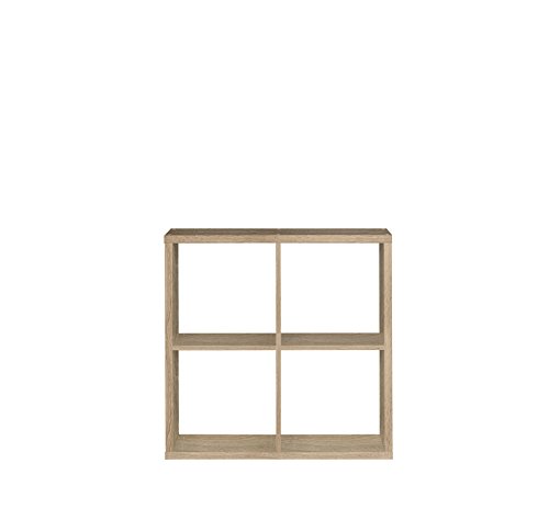 FORTE Mauro Regal 2x2 Fächer, Holzwerkstoff, Sonoma Eiche, (B*H*T): 72,7 x 72,8 x 32,9 cm von Forte