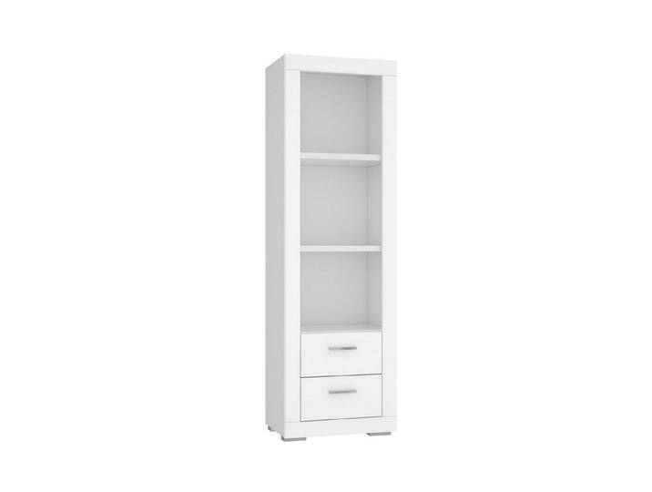 FORTE Regal 2 Schübe, 3 Fächer, in weiß - 61,3x198,5x41,4cm (BxHxT), weiß von Forte