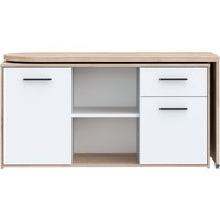 FORTE Schreibtisch "Aliklia", multifunktional, Tischplatte ausschwenkbar, mit Rollen, Sideboard von Forte