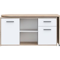 FORTE Schreibtisch "Aliklia" multifunktional, Tischplatte ausschwenkbar, mit Rollen, Sideboard von Forte