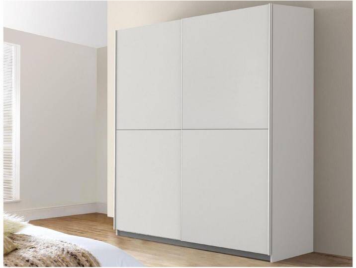 FORTE Schwebetürenschrank 170.3 x 190.5 x 61.2 cm (B/H/T), weiß von Forte