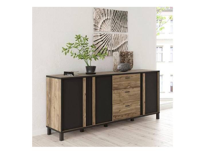 FORTE Sideboard Hayato, Breite ca. 199 cm, braun schwarz von Forte