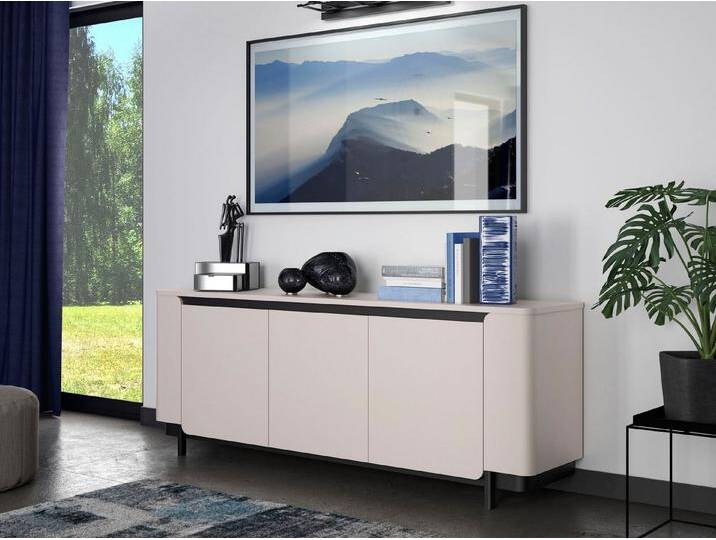 FORTE Sideboard Vodol, Sideboard, Stauraum, Soft Close, schwarz von Forte