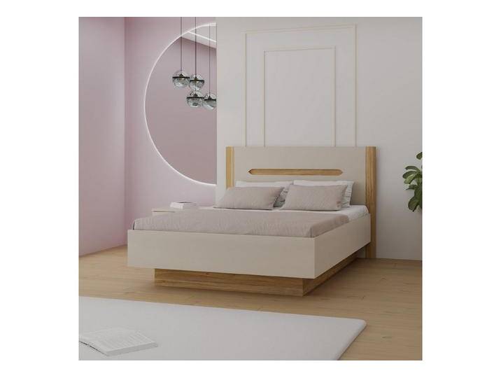 FORTE Stauraumbett, aufklappbarer Lattenrost, Stauraum, beige FORTE Stauraumbett, aufklappbarer Lattenrost, Stauraum, beige von Forte