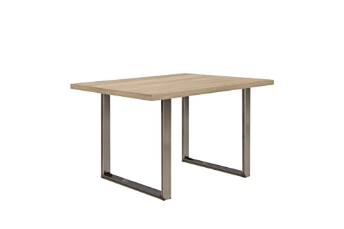 FORTE TABLES Tisch nicht ausziehbar, Holzwerkstoff, Sonoma Eiche, 140 x 74.7 x 90 cm von Forte