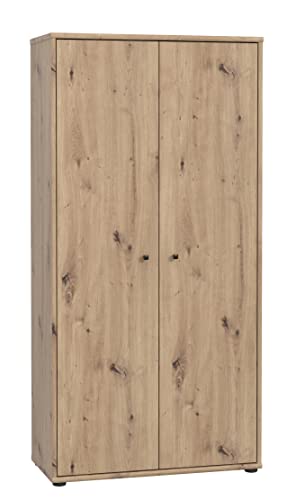 FORTE TEMPRA 2 Kommode mit 2 Türen, Holzwerkstoff, Artisan Eiche Dekor, (B x H x T) 73,7 x 149,5 x 34,8 cm von Forte