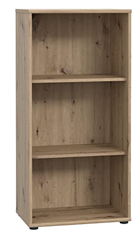 FORTE TEMPRA 2 Regal mit 2 Einlegeböden, Holzwerkstoff, Artisan Eiche Dekor, (B x H x T) 54 x 111,1 x 34,8 cm von Forte