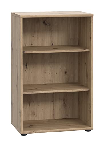 FORTE TEMPRA 2 Regal mit 2 Einlegeböden, Holzwerkstoff, Artisan Eiche Dekor, (B x H x T) 54 x 85,5 x 34,8 cm von Forte