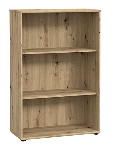 FORTE TEMPRA 2 Regal mit 2 Einlegeböden, Holzwerkstoff, Artisan Eiche Dekor, (B x H x T) 73,7 x 111,1 x 34,8 cm von Forte